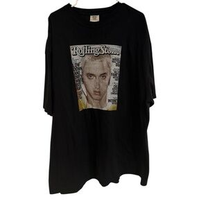 Rare Eminem Rolling Stone Graphic Tee LuxVintageSport Detroit Deadstock 3XL